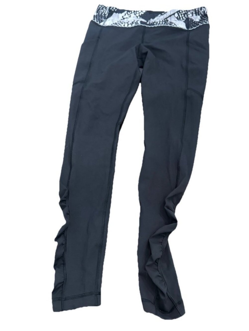 Lululemon Leggings Womens BLACK SPEED TIGHT IV RUCHED ANKLE Size 8
